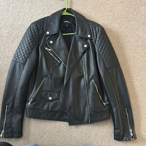 Express leather jacket. Faux leather